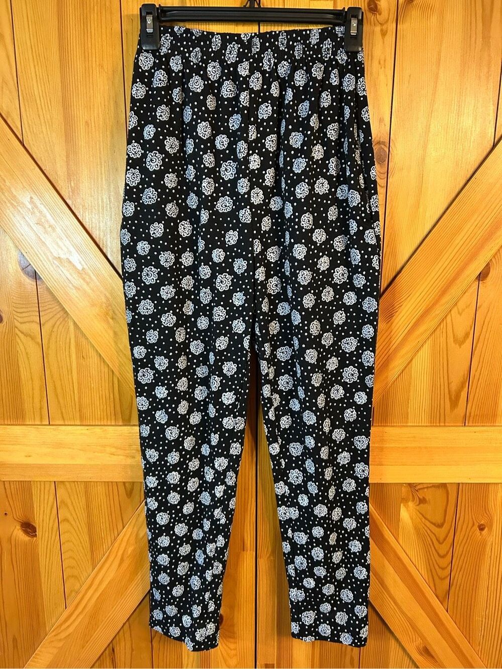 Simple Addition pants floral pull on size Small (0055)